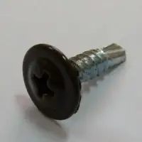 Саморезы с прессшайбой сверло 4,2х16 RAL 8017 (уп 1000шт)