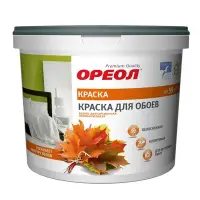 Краска Ореол ВДАК белоснежная для обоев полиакриловая 6,5кг 6625