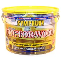 Антисептик SYMPHONY грунтовочный доктор вуд 9л (Т-ра перевозки не ниже +5град)