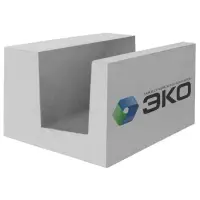 Газобетонный блок U-образный 400х250х600 мм D500 / B3.5 / F100 Эко 0,06 м3