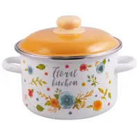 Кастрюля Appetite Floral kitchen 6RD221M эмаль 5,5л