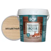 Пропитка защитная БОР AQUA для наружных и внутренних работ БЕСЦВЕТНАЯ 0,9кг