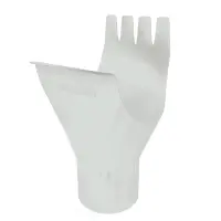 ST Воронка желоба, 125/90мм RAL 9003
