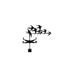 Флюгер “Ласточки” 625х290мм