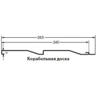 М/Сайдинг Сатин RR **, Корабельная Доска, толщина 0.5 мм, размер 0,265*м2