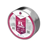 Лента (скотч) алюминиевый Изоспан FL termo шириной 50мм/длиной 40м