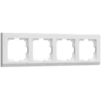 Рамка четырехместная Werkel Stark, белая, WL04-Frame-04-white, W0041801