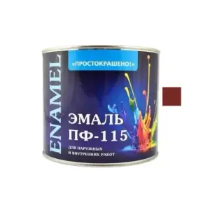 Эмаль ПФ-115 красная 2,7кг Простокрашено БАУ