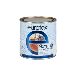 Лак яхтный глянцевый Eurotex 0,75л (алкидно-уретановый)