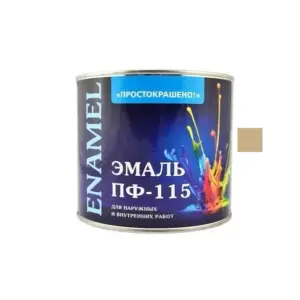 Эмаль ПФ-115 бежевая 2,7кг Простокрашено БАУ