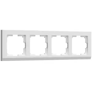 Рамка четырехместная Werkel Stark, белая, WL04-Frame-04-white, W0041801