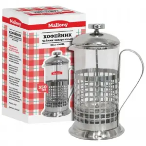 Кофе-пресс MALLONY "Cellula" В511-350ML сталь*