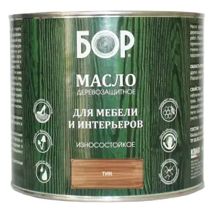 Масло для мебели и интерьеров Бор тик 2л