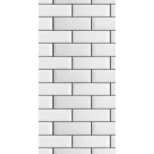 Панель ПВХ 0,25*2,7м фотопечать 8237 Белые кирпч (White Brick) 8мм