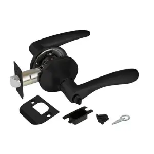 Ручка-защелка фиксатор Ajax (Аякс) DK610 BL-BK (6010 BL-B) черный
