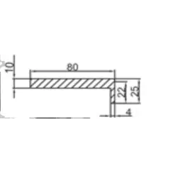 Наличник дверной телескопический PROFILO PORTE 70*8*2150 ривьера айс