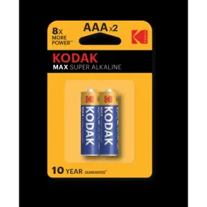 Элемент питания LR03(ААА) алкалиновый 1,5v (уп. блистер 2шт) Kodak MAX SUPER