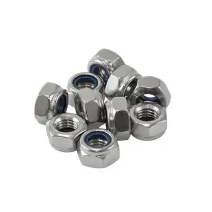 Гайка с нейлоновой вставкой М4 DIN 985 оцинк (уп 20шт) SteelRex