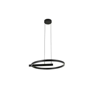 Подвес Cordon 3425-600 BK, LED 68+12W