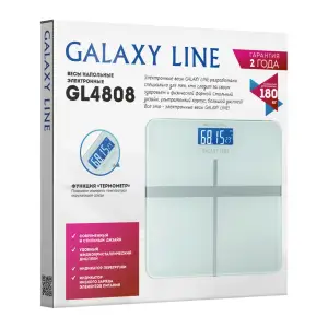 Весы напольные электронные 180 кг Galaxy LINE GL 4808 голубой
