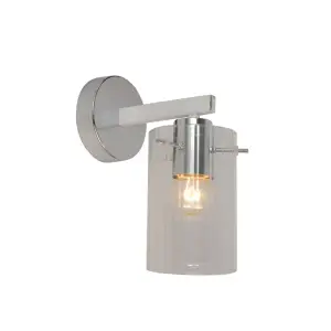 Бра Metri 3480-1W CR+WH, 1xE27/40W (18*10*22)