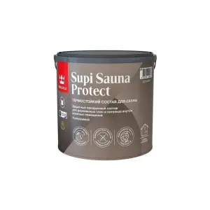 Состав защитный для сауны полуматовый TIKKIVALA (Tikkurila) SUPI SAUNA PROTECT EP 2,7л