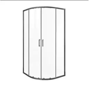 Ограждение душевое Good Door LITE R-100-C-GM