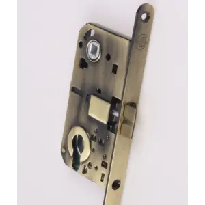 Замок дверной под цилиндр HANDLE DESIGN 8000С BR бронза