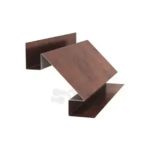 Планка угла внутреннего сложного Woodstock Ecosteel Textur ** для М/сайдинга Блок-Хаус МП 75*75*3м.п.