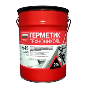 Гермабутила аналог Герметик ТЕХНОНИКОЛЬ №45 бутил-каучуковый серый 16кг