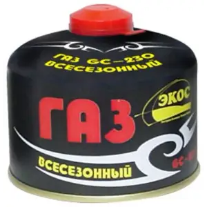 Газ в баллоне для портативных приборов ECOS GC-230 (резьбовой, 230 г, Корея)