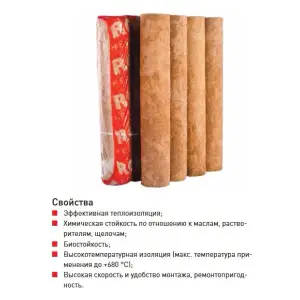 Цилиндры Роквул 25 x 64 мм простые