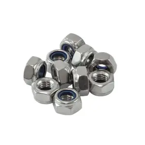 Гайка с нейлоновой вставкой М6 DIN 985 оцинк (уп 16шт) SteelRex