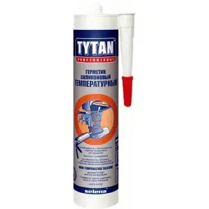 Герметик силиконовый высокотемпературный красный TYTAN Professional 280 мл
