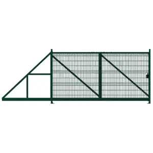 Ворота откатные Profi PE RAL 6005 2.03*6м, влево