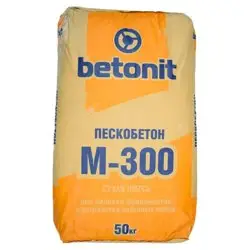 Сухая смесь М-300 пескобетон 50 кг БЕТОНИТ