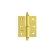 Петли НОРА-М 610-3 РВ латунное покрытие левая 75*63*2,5 с колп №2 (2шт)