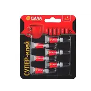 Супер-клей СИЛА сверхпрочный 1г х 6шт BL-6