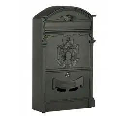 Ящик почтовый Форпост К-31091Ф Ш410*В255*Г90 цвет чёрный