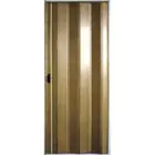 Дверь пластиковая Майами-стиль (глухая), раздвижная "гармошка" (840*2020мм) бук темный