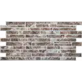 Панель листовая ПВХ «Бюджет» камень "Сланец коричневый" 980х492 (пленка 0,3мм) Регул