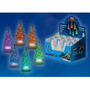 Фигурка светодиодная на батарейках «Ёлочка» 5*10 см, RGB, ULD-F620 RGB XMAS TREE SET12 (CR2032 в комплекте)