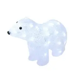 Фигура световая «Белый медведь-4» 40 LED, свечение белый, 31*15*25 см ULD-M3125-040/STA WHITE IP20 WHITE BEAR-4