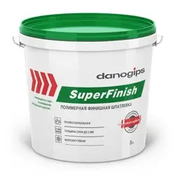 Шпаклевка готовая DANOGIPS SUPER FINISH полимерная финишная 3 л (5 кг)