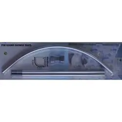 Карниз для ванной ZALEL дуга, хром, 90*90