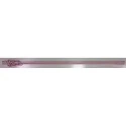 Карниз для ванной ZALEL без пружины с кольцами, розовый, 110-200
