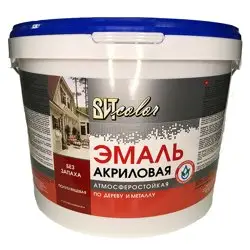 Эмаль ВИТ акриловая с ароматом яблока быстросохнущая полуглянцевая 10кг