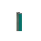Столб оцинкованный РЕ RAL 6005 (зелёный) 60*40*1,2 высота 2,5м