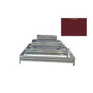 Цветник четырехярусный прямоугольный RAL 3005 из металлополосы, h= 20 см