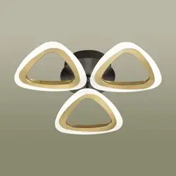 Люстра потолочная 4571/42CL LEDIO LN21 черный, золотой LED 2670Лм 42W 3000-6000K 220V RHEA*